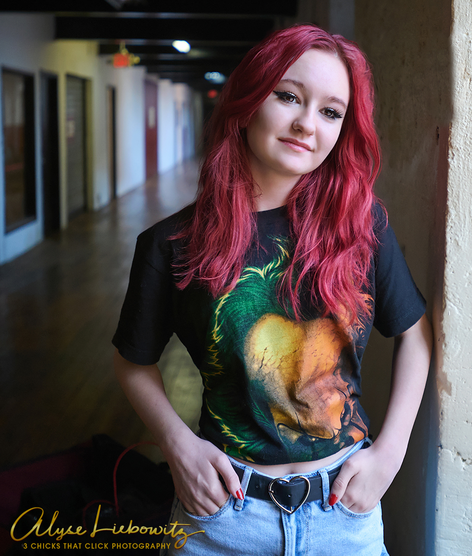 Actress/model Lily at the Art Factory Studios, Paterson, NJ, photographed by 3 Chicks That Click Photography