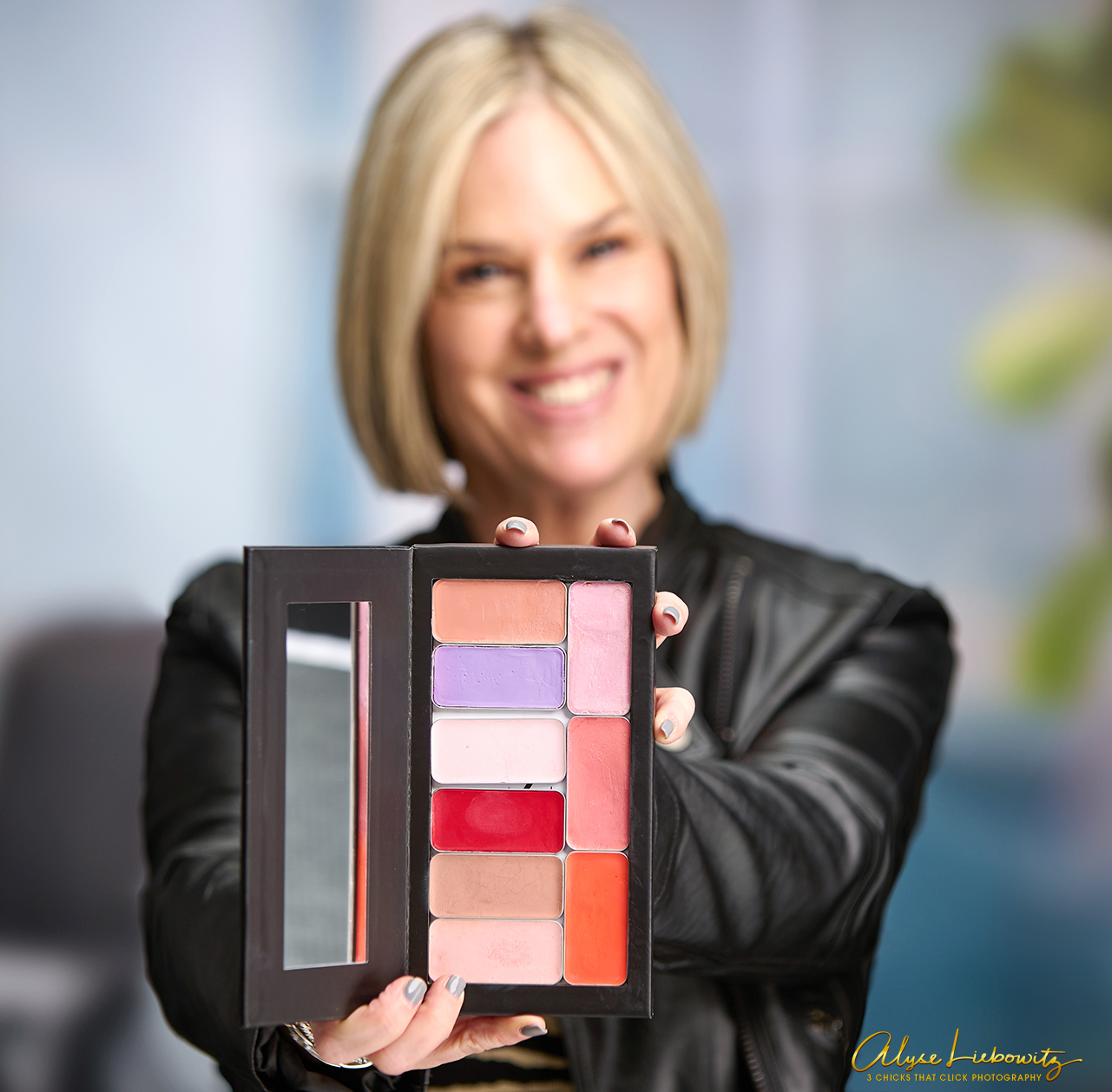 Seint Makeup Rep, Stacey Panassidi, photographed by 3 Chicks That Click Photography